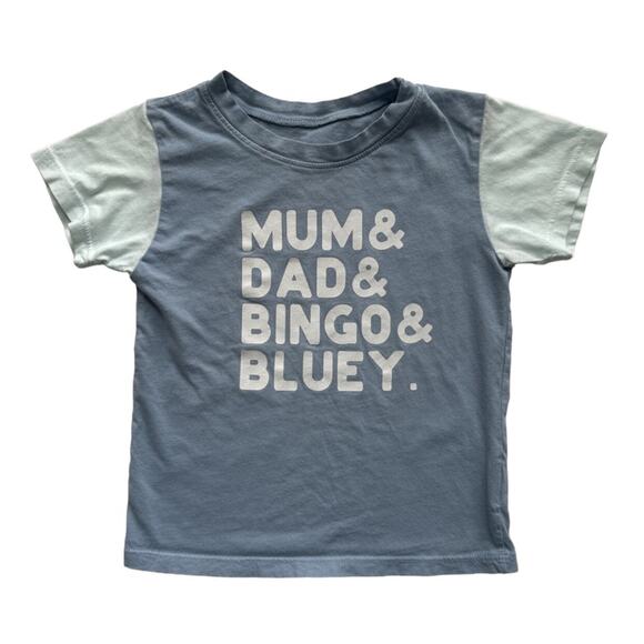 HSA June + Grey Bluey Tee Size 2 - Picture 1 of 4